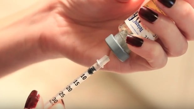 Loading an anesthetic syringe with Telazol
